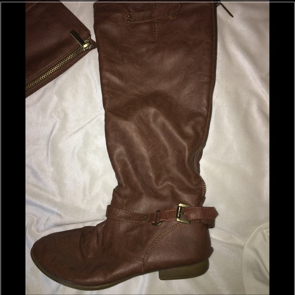 Brown leather Top Moda boots. - Picture 1 of 2